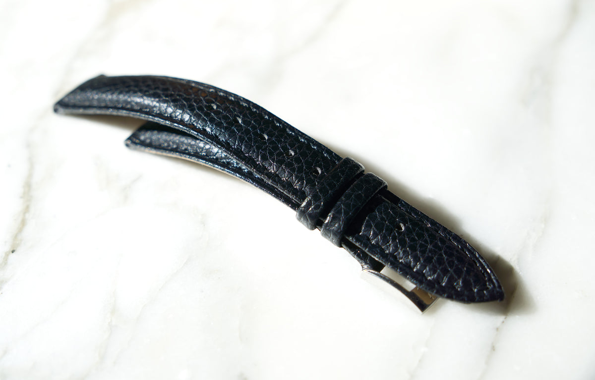 Lizard Watch Strap — Black