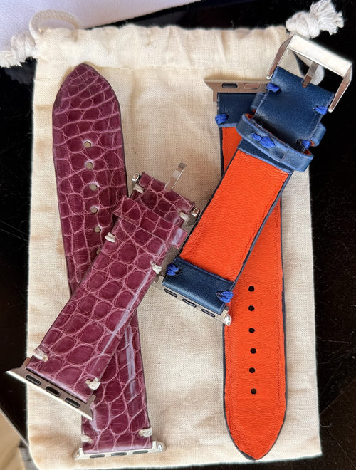 Calfskin Watch Strap — Navy