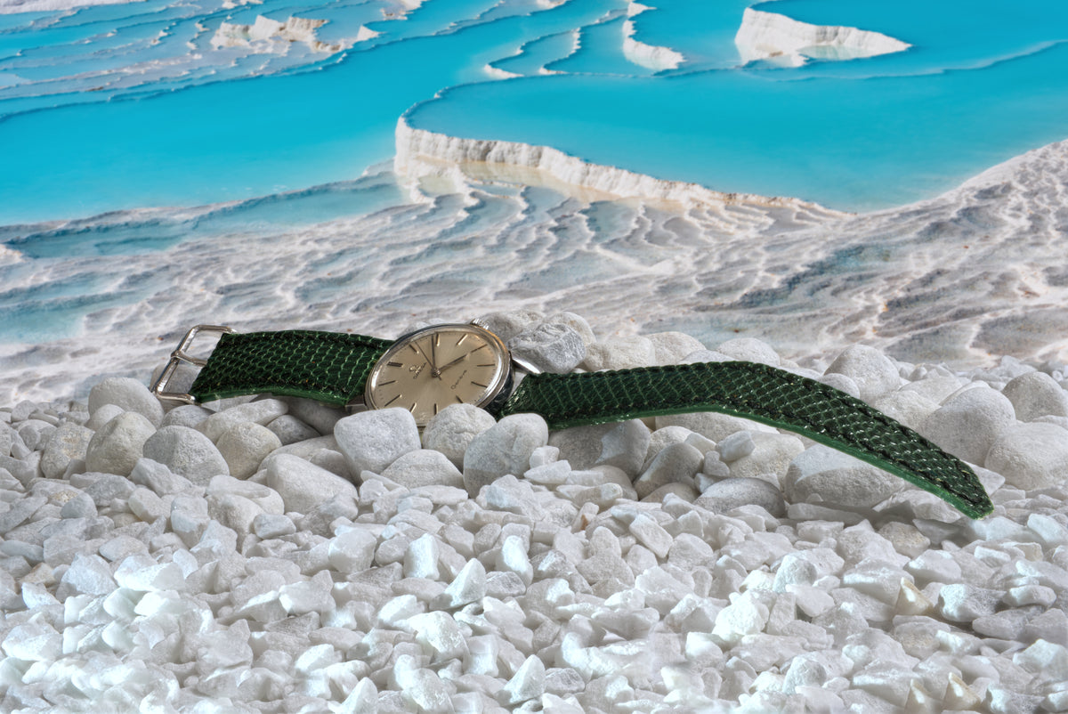 Lizard Watch Strap — Green